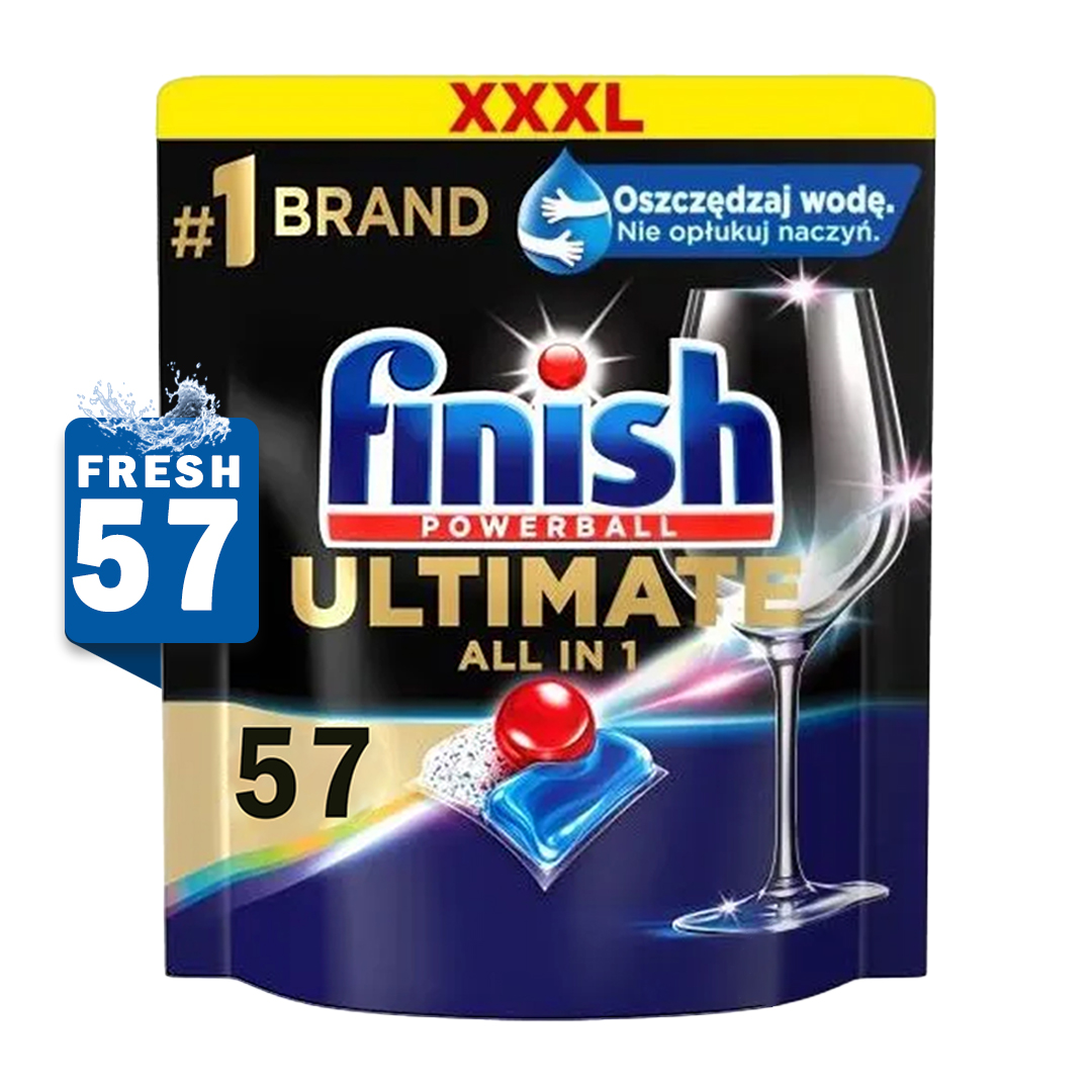 Kapsułki do zmywarki Finish All in 1 Ultimate – 57szt
