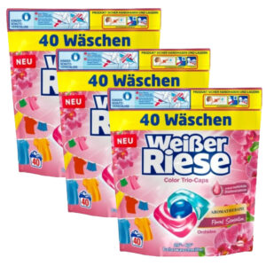Kapsułki do prania Weisser Riese Trio Kolor Orchidee - 120szt