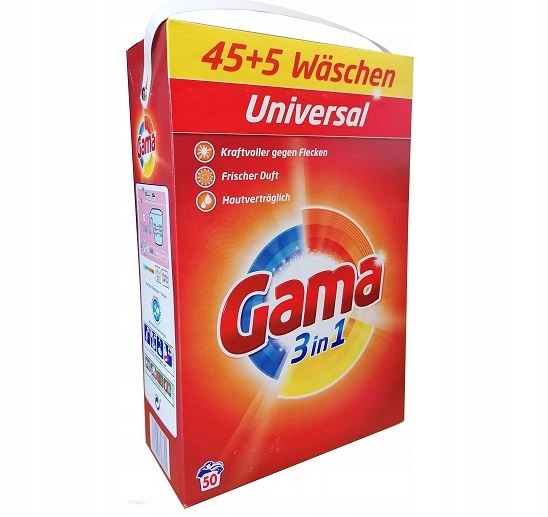 Gama (Vizir) Proszek Uniwersalny – 3 kg (50 prań)