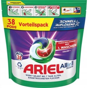 Ariel Kapsułki do Prania 3in1 Kolor+ – 38 prań