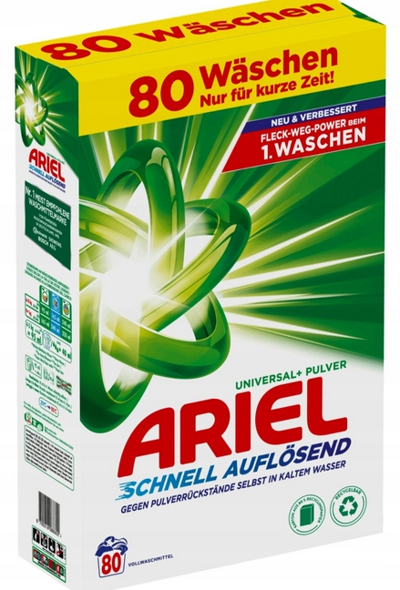 Ariel Proszek do Prania Uniwersalny – 4,8 kg / 80 prań