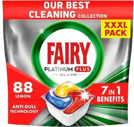 Fairy Platinum Plus Kapsułki do Zmywarki Original – 88 sztuk