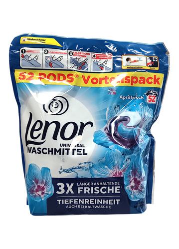 Lenor Kapsułki do Prania 3in1 Uniwersal Aprilfrisch – 52 prania