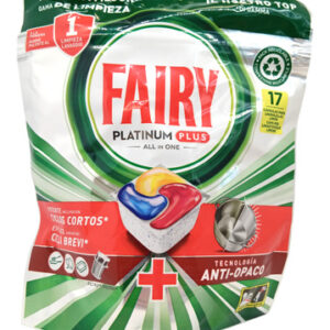 Fairy All-in-One kapsułki do zmywarki Lemon – 17 sztuk